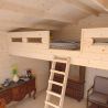 Grand abri de jardin avec mezzanine en bois Jasmin - Mezzanine