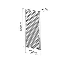 Treillis PREMICES -180 x 90 x 3 cm - Dimensions