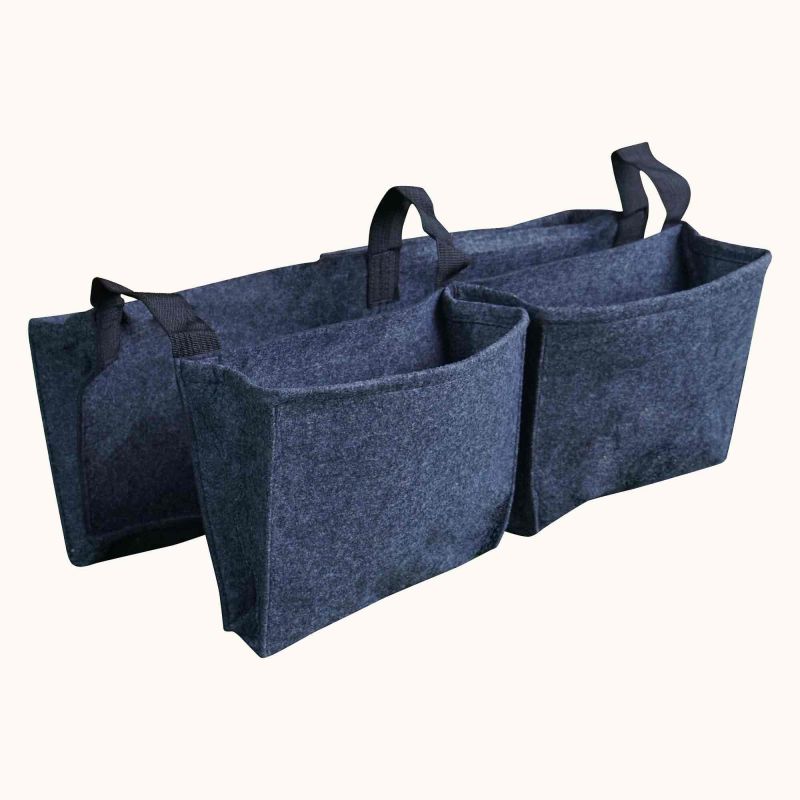 Balconnière 4 sacs gris en feutre géotextile - Forest Style